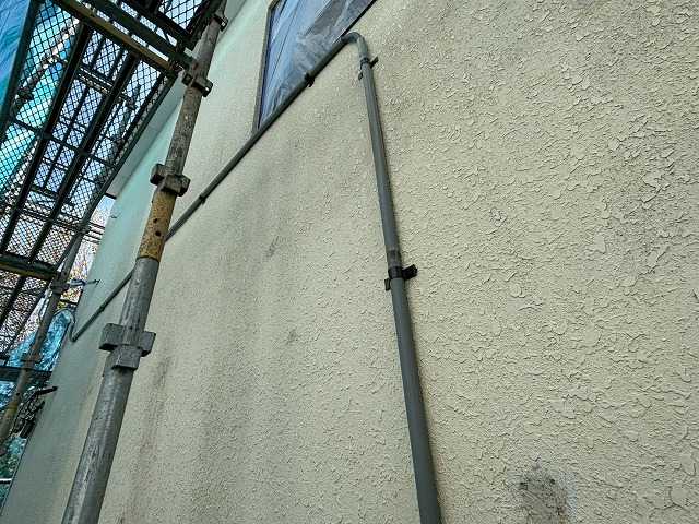 汚れが付いた外壁面
